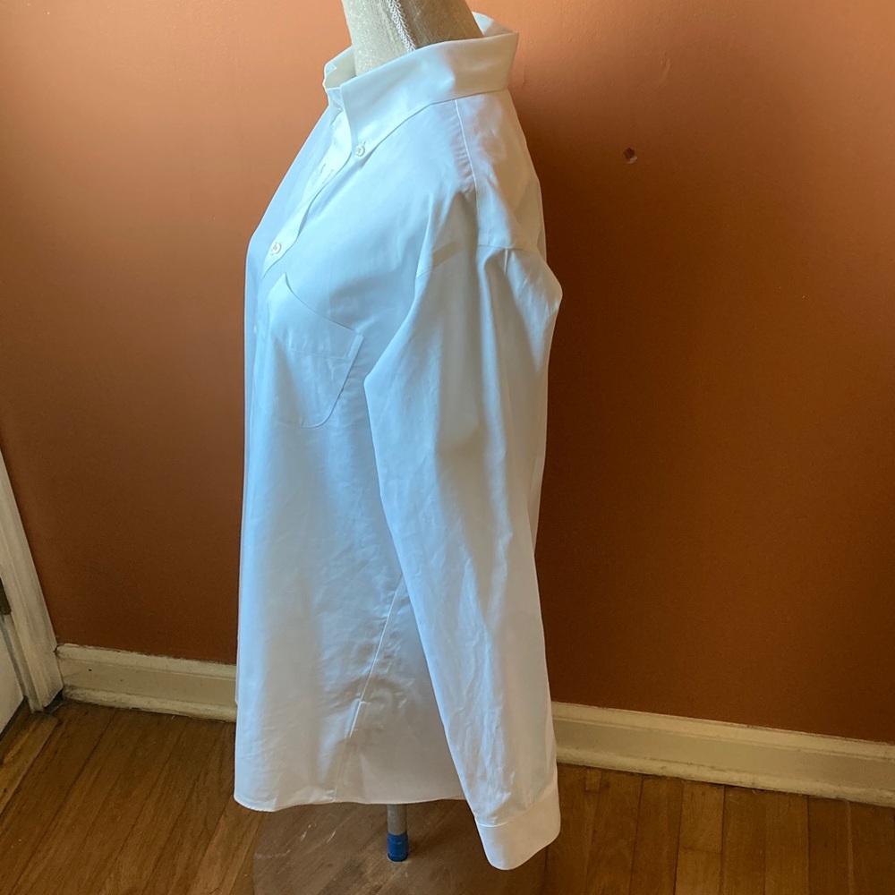 Brooks Brothers White Long-Sleeve Button-Down Dress Shirt - Picture 3 of 8